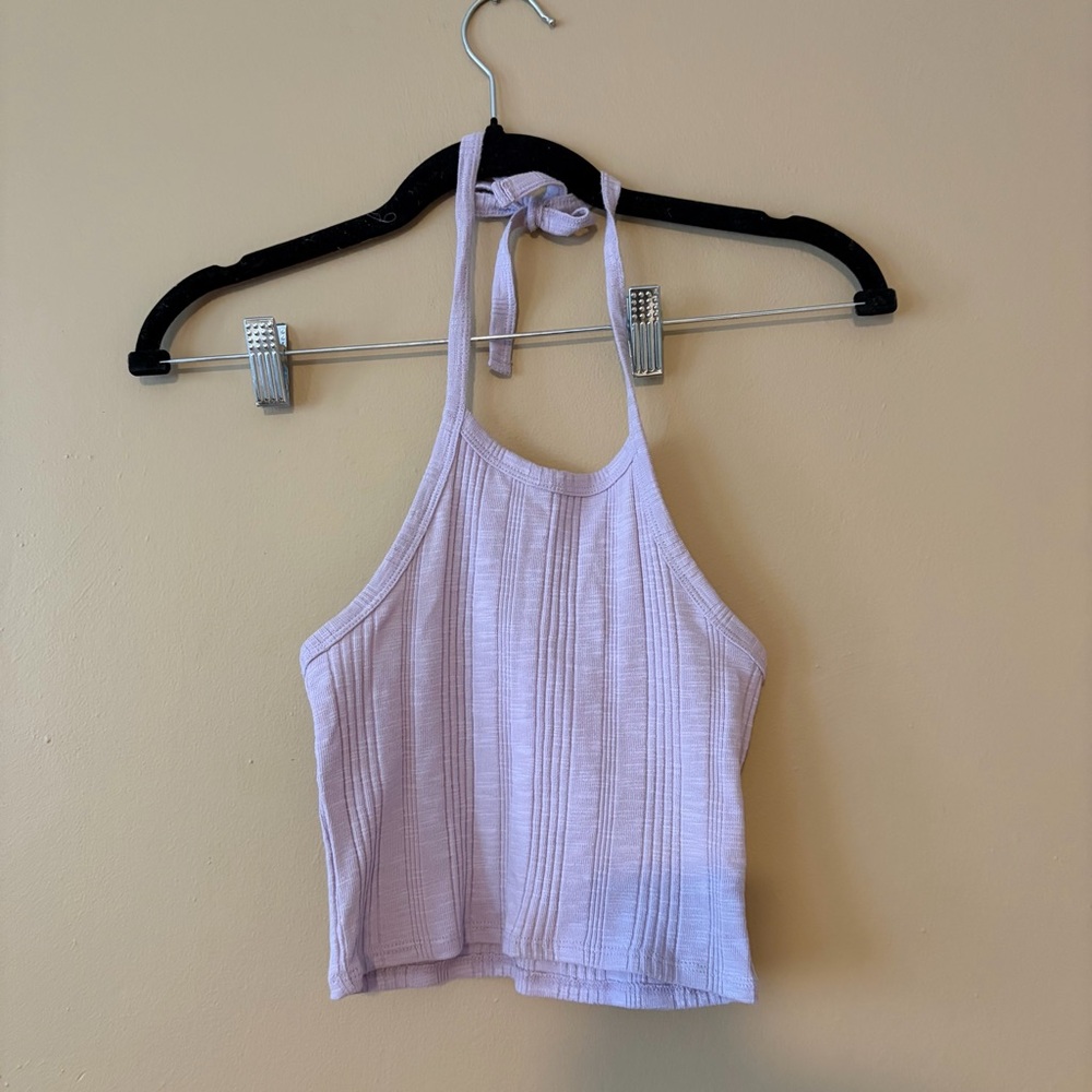 Aeropostale Light Purple Halter Crop Top